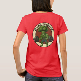 T-shirt Camiseta Adulto Brócolis é o Segredo - Back