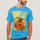 T-shirt Camiseta coco en la playa (Devant)