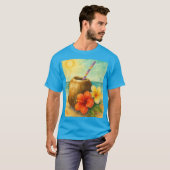T-shirt Camiseta coco en la playa (Devant entier)