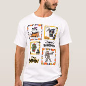 T-shirt Camiseta Collage de Terror (Devant)