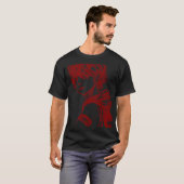 T-shirt Camiseta com desenho vermelho  (Devant entier)