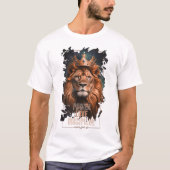 T-shirt Camiseta con Diseño de León (Devant)