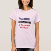 T-shirt Camiseta con frase de amor (Devant)