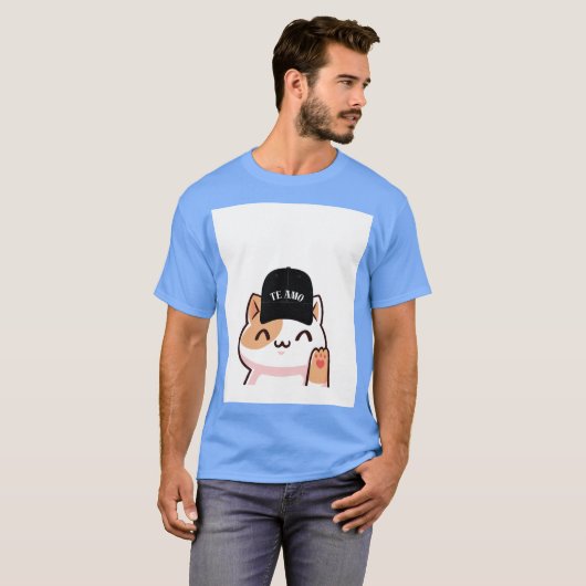 T-shirt camiseta con un color  fresco (Devant entier)