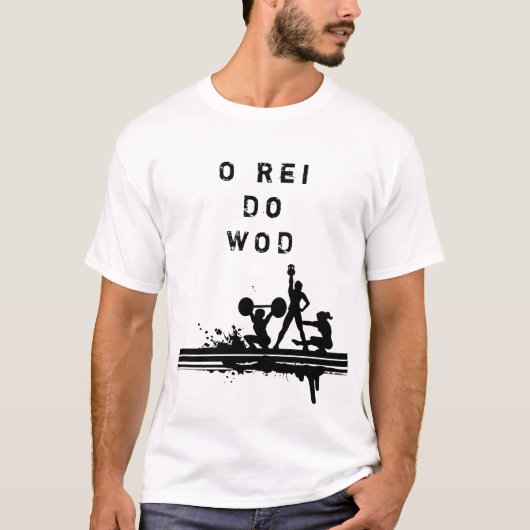T-shirt Camiseta crossfit Rei Do Wod (Devant)