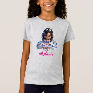 T-Shirt Camiseta de niña personalizada con nombre 