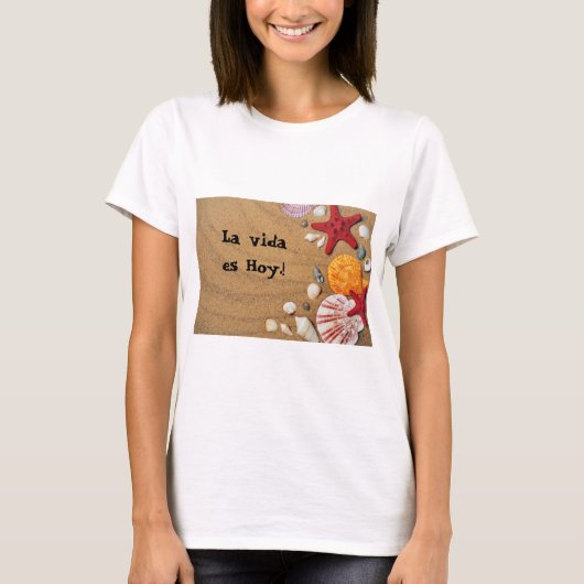 T-shirt Camiseta de playa  mujer (Devant)