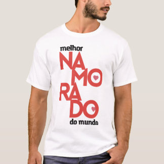 T-shirt Camiseta Dia Dos Namorados Melhor Namorado do Mund