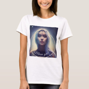 T-shirt Camiseta dibujo mujer Luna Moon Girl