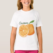 T-shirt Camiseta Dulce Tropical: naranja (Devant)