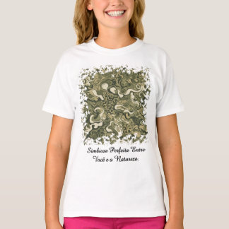 T-shirt Camiseta Fem Juvenil Básica Camuflagem Orgânica-1