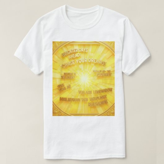 T-shirt Camiseta frases de esperança e motivação (Design devant)