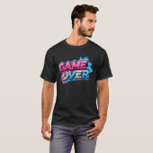 T-shirt Camiseta game over (Devant entier)