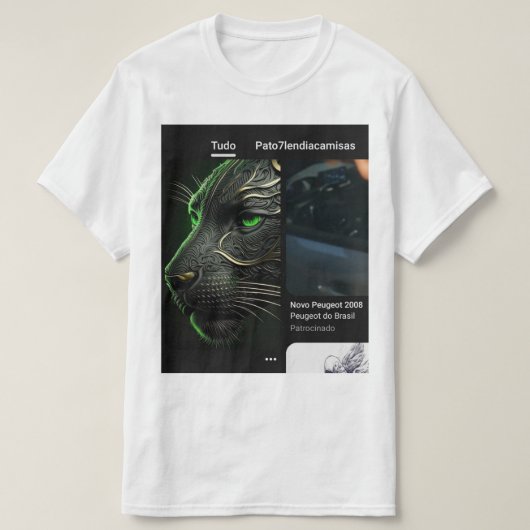 T-shirt Camiseta gola canoa Masculino simples  (Design devant)