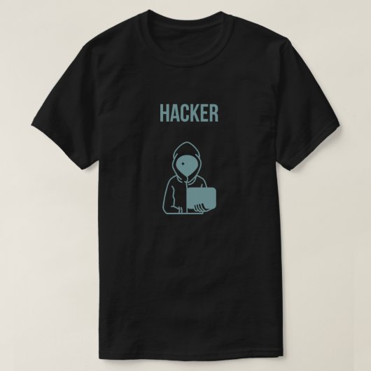 T-shirt camiseta hacker (Design devant)