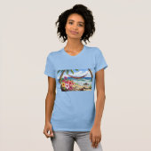 T-shirt Camiseta hamaca en el mar (Devant entier)