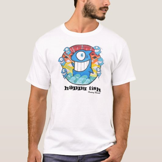T-shirt Camiseta-Happy Fish - Canary Island (Devant)