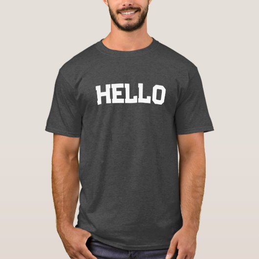 T-shirt Camiseta hello (Devant)