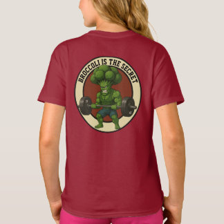 T-shirt Camiseta Infantil Broccoli is the Secret - Back