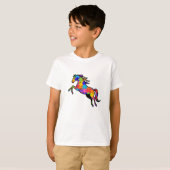T-shirt Camiseta Infantil Quebra-Cabeça - Cavalo (Devant entier)