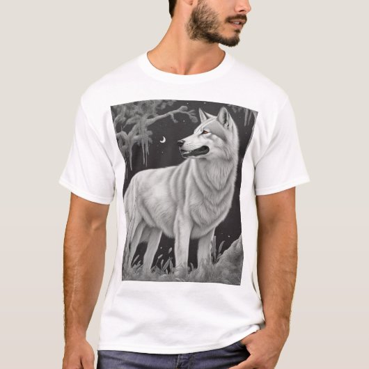 T-shirt Camiseta Lobo Noite (Devant)