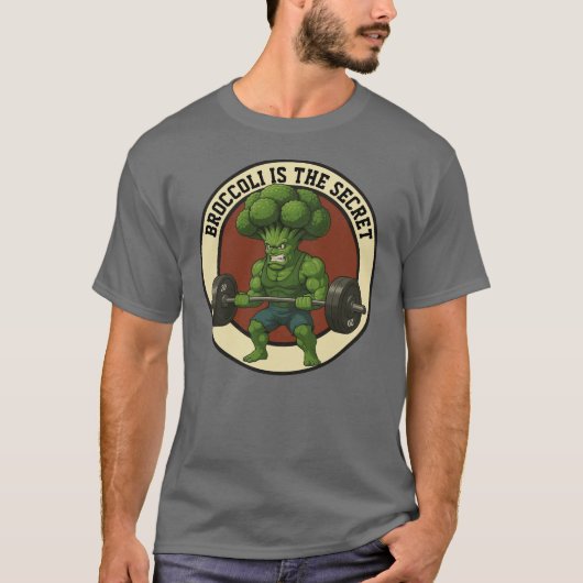 T-shirt Camiseta Masc. Broccoli is the Secret - Front (Devant)