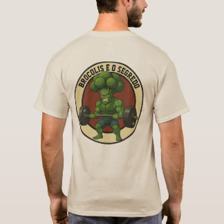 T-shirt Camiseta Masc. Brócolis é o Segredo - Back