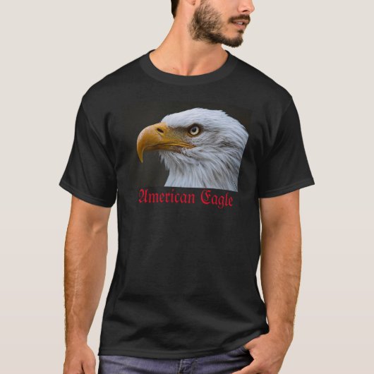 T-shirt Camiseta Masculina Aigle Américain. (Devant)
