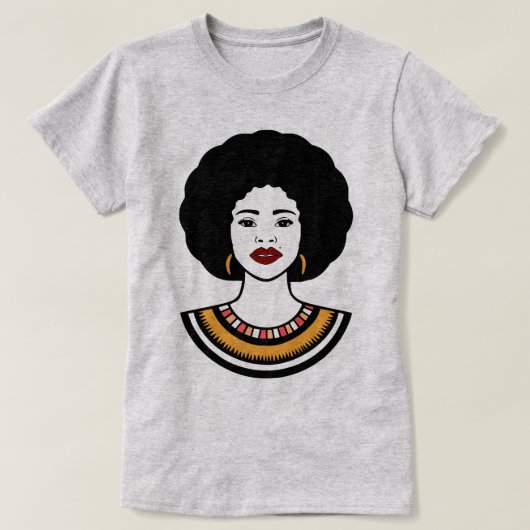 T-shirt Camiseta moda afro (Design devant)