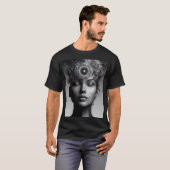 T-shirt Camiseta negra con estilo  (Devant entier)