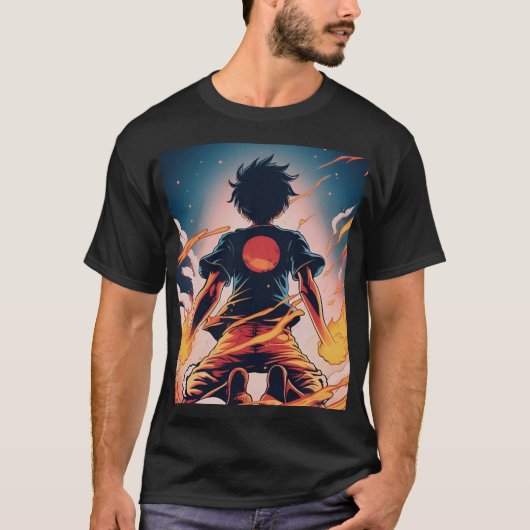 T-shirt Camiseta personalizada, Luffy! One Piece (Devant)