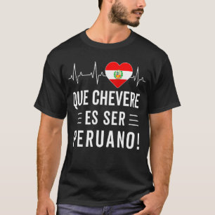 T-shirt Camiseta Peruana Fierté Drapeau Péruvien Carte Pér