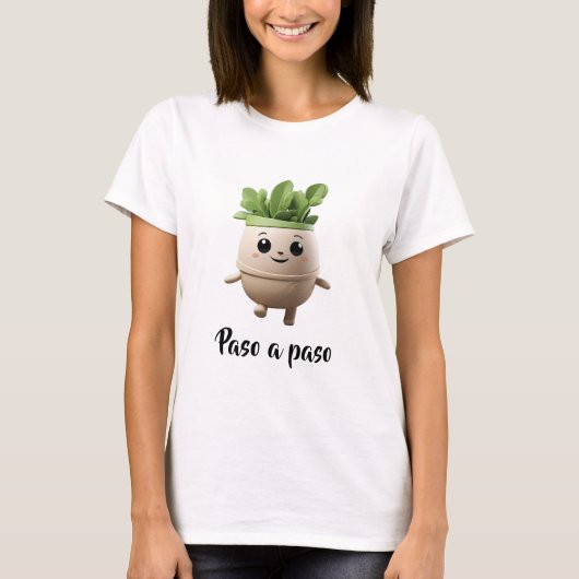 T-shirt Camiseta Pipo Paso a Paso – Ilustración Emocional (Devant)