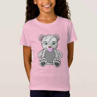 T-Shirt camiseta rosa infantil feminina ursinho