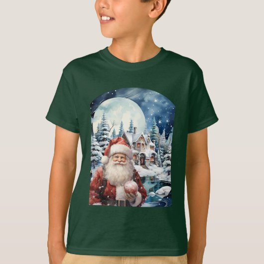 T-shirt Camiseta (T-shirt) Infantil Noite do Papai Noel (Devant)