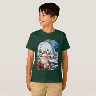 T-shirt Camiseta (T-shirt) Infantil Noite do Papai Noel