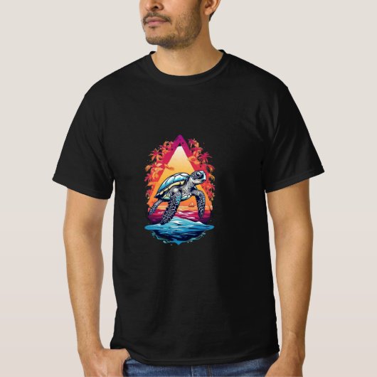 T-shirt camiseta tartaruga marinha (Devant)