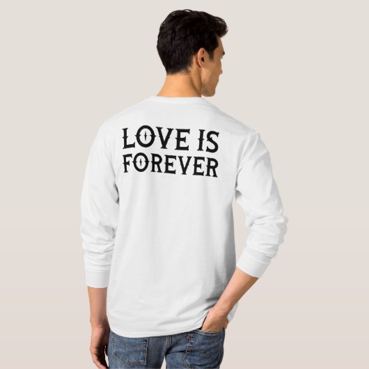 T-shirt Camiseta tatuaje neo tradicional love is forever (Dos entier)