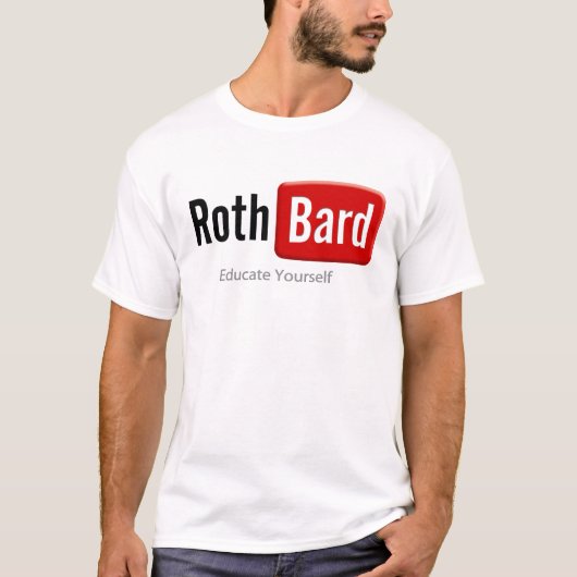 T-shirt Camiseta Youtube Rothbard (Devant)