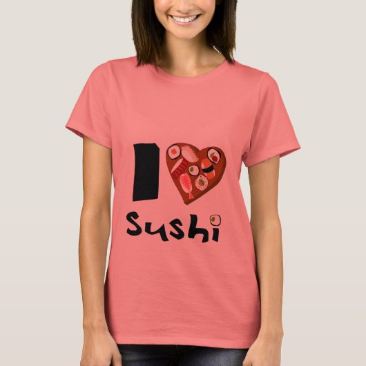 T-shirt camisetailovesushi (Devant)