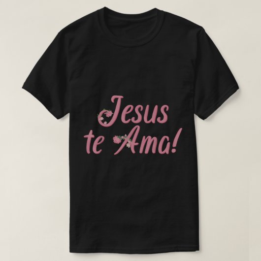 T-shirt Camisetas Cristianas en espanol Frases Biblia Jesu (Design devant)