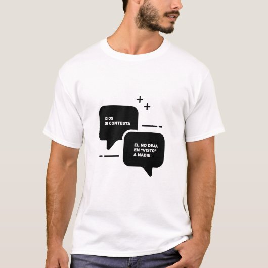 T-shirt Camisetas Cristianas Modernas Dios Si Contesta (Devant)