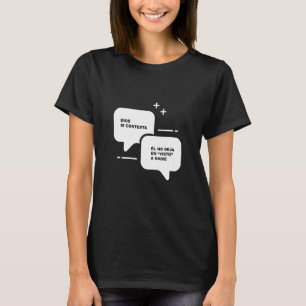 T-shirt Camisetas Cristianas Modernas Dios Si Contesta