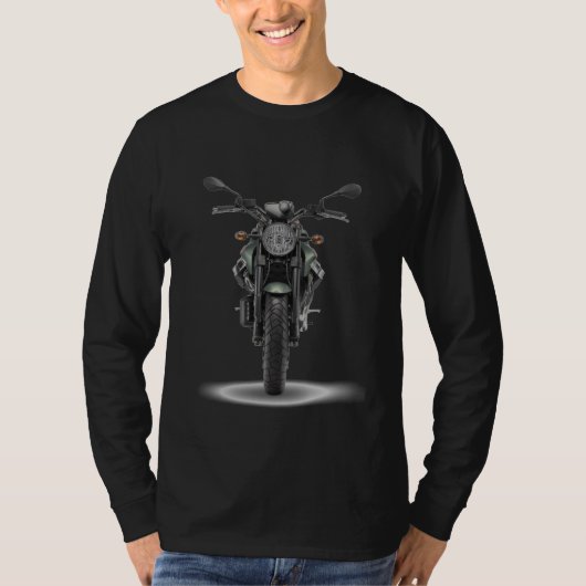 T-shirt Camista MLonga Noir - Custom MotoGuzzi Griso (Devant)