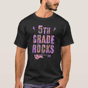 T-shirt Camo 5e Grade Rocks Enseignant I Enseigner 5e Gr R