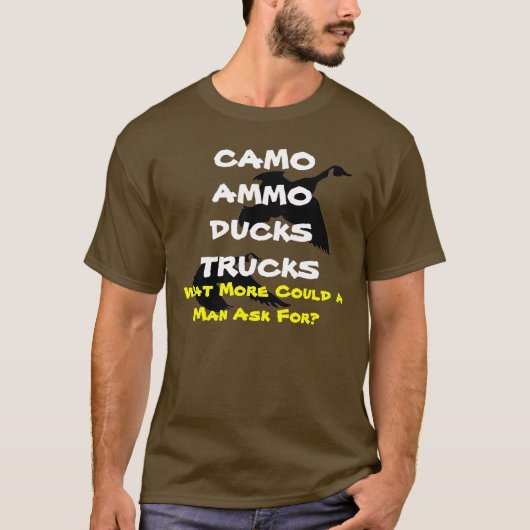 T-SHIRT CAMO-AMMO-DUCKS-TRUCKS (Devant)