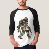 T-shirt Camo Bigfoot Sasquatch (Devant)