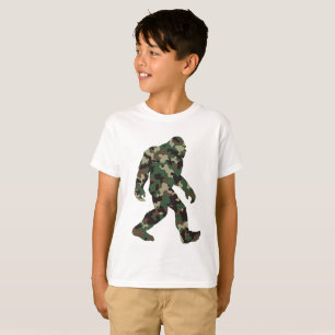 T-shirt Camo Bigfoot Sasquatch