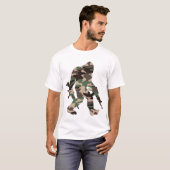 T-shirt Camo Bigfoot Sasquatch (Devant entier)