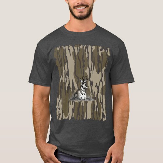 T-shirt Camo Camo Pronghorn Antelope Camo Chasse Camo Bott (Devant)
